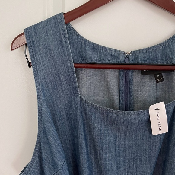 Lane Bryant Chambray Denim Jumpsuit - Picture 5 of 11